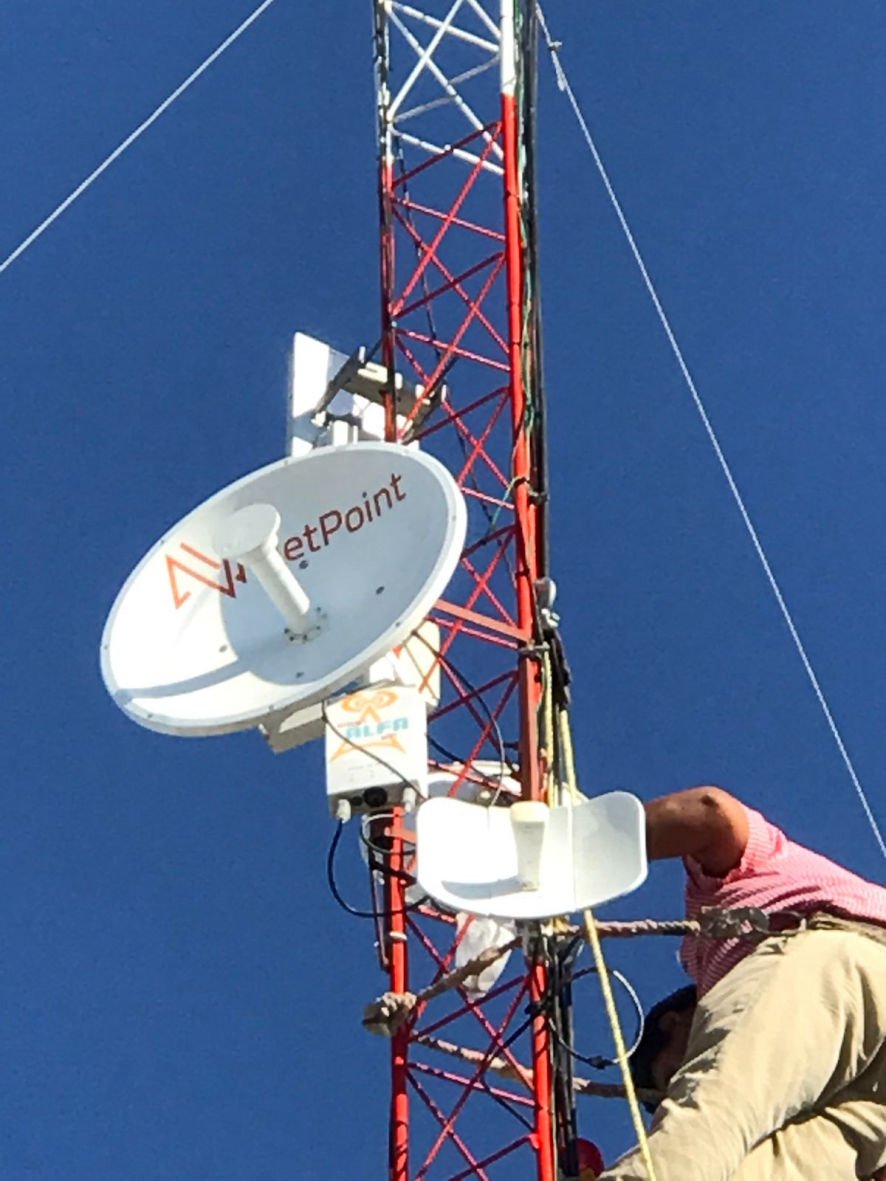 Instalacion con antena NP1 y B5C